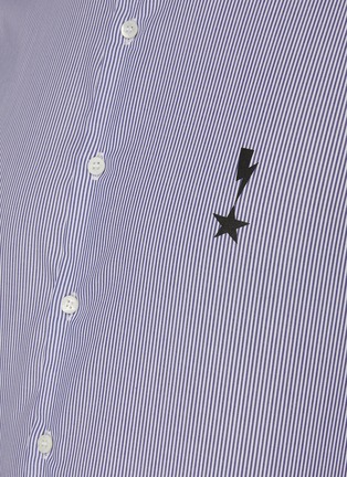  - NEIL BARRETT - Pinstripe starbolt print shirt