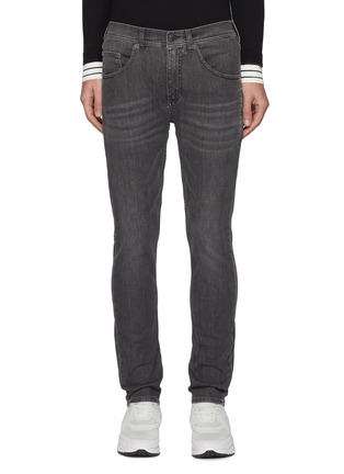 Main View - Click To Enlarge - NEIL BARRETT - Heavy Wash Skinny Jeans