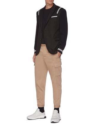 Figure View - Click To Enlarge - NEIL BARRETT - Slim varsity blazer