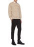 Figure View - Click To Enlarge - NEIL BARRETT - Roll up leg tailored pants
