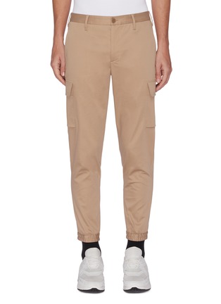 Main View - Click To Enlarge - NEIL BARRETT - Cargo pocket cuffed slim tailored pants
