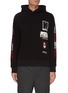Main View - Click To Enlarge - NEIL BARRETT - Bauhaus graphic print patches hoodie