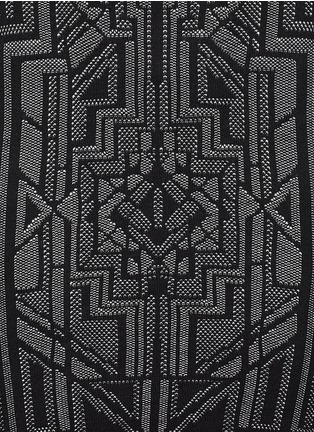 Detail View - Click To Enlarge - RVN - 'Tron' jacquard body-con dress