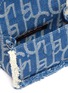 Detail View - Click To Enlarge - LAURENCE & CHICO - 'LAULAU CHICHI' Pearl Top Handle Monogram Denim MiniBag