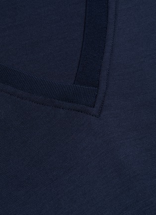  - THEORY - V-neck Silk Blend Sweatshirt
