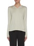 Main View - Click To Enlarge - THEORY - V-neck Hood Cashmere Blend Sweatshirt