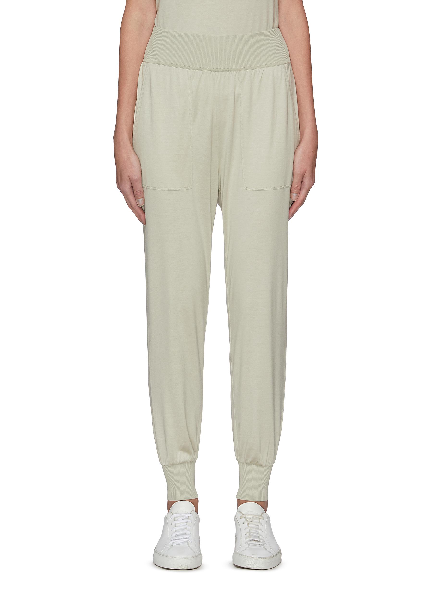 silk jogger pants womens