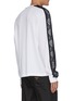 Back View - Click To Enlarge - ACNE STUDIOS - Face Patch Tape Sleeve Cotton Sweatshirt