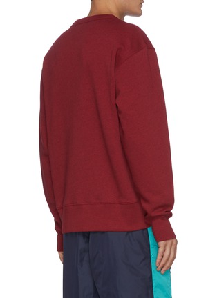 Back View - Click To Enlarge - ACNE STUDIOS - Face Patch Cotton Sweatshirt