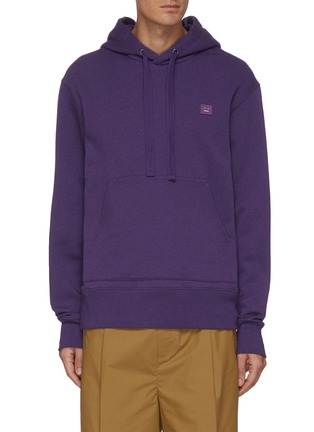 Main View - Click To Enlarge - ACNE STUDIOS - Face Patch Cotton Hoodie