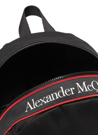 Detail View - Click To Enlarge - ALEXANDER MCQUEEN - Selvedge' logo jacquard backpack