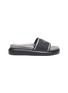 Main View - Click To Enlarge - ALEXANDER MCQUEEN - Logo oversize pool slides