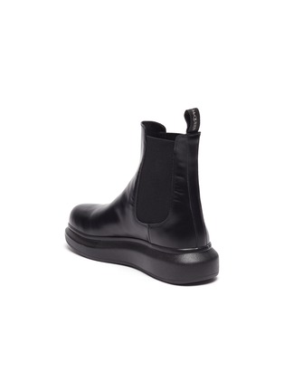  - ALEXANDER MCQUEEN - Hybrid wedge leather Chelsea boots