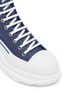Detail View - Click To Enlarge - ALEXANDER MCQUEEN - 'Tread Slick' contrast sole denim high top sneakers