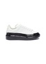 Main View - Click To Enlarge - ALEXANDER MCQUEEN - Drip band wedge sneakers