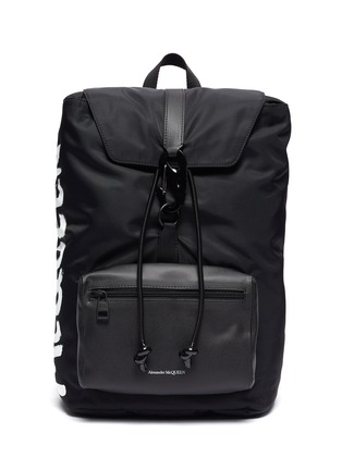 Main View - Click To Enlarge - ALEXANDER MCQUEEN - Graffiti nylon backpack