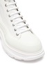 Detail View - Click To Enlarge - ALEXANDER MCQUEEN - Tread' contrast sole canvas high top sneakers