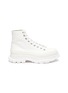 Main View - Click To Enlarge - ALEXANDER MCQUEEN - Tread' contrast sole canvas high top sneakers