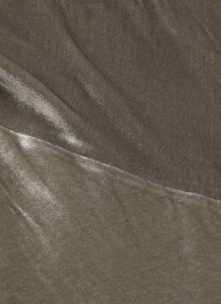 Detail View - Click To Enlarge - ALICE & OLIVIA - 'CARMELINA' Cowl Neck Asymmetric Hem Velvet Mini Dress