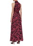 Back View - Click To Enlarge - ALICE & OLIVIA - 'DITA' Floral Print Maxi Dress