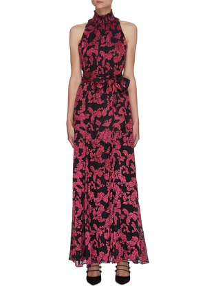 Main View - Click To Enlarge - ALICE & OLIVIA - 'DITA' Floral Print Maxi Dress