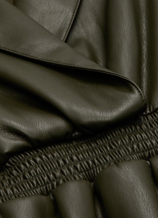 Detail View - Click To Enlarge - ALICE & OLIVIA - MAUREEN' Vegan Leather Mini Wrap Dress