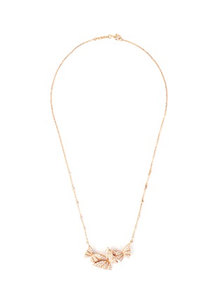 Main View - Click To Enlarge - STEPHEN WEBSTER - 'Fly by Night' Diamond 18k rose gold necklace