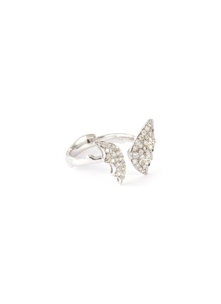 Main View - Click To Enlarge - STEPHEN WEBSTER - 'Fly by Night' Diamond 18k white gold open band ring