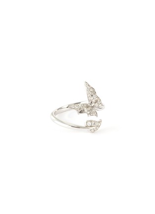 Main View - Click To Enlarge - STEPHEN WEBSTER - 'Fly by Night' Diamond 18k white gold open band pavé ring
