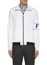 Main View - Click To Enlarge - FENDI - Logo Sleeve Stand Collar Zip Jacket