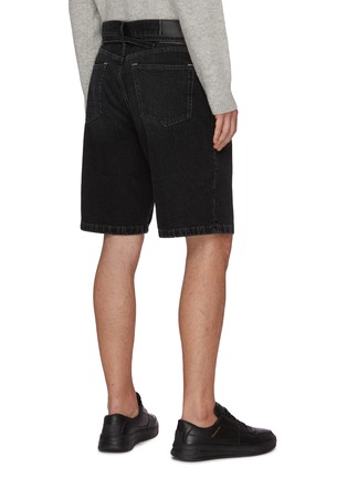 Back View - Click To Enlarge - ACNE STUDIOS - Belted Denim Shorts