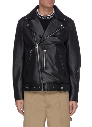 Main View - Click To Enlarge - ACNE STUDIOS - Leather Biker Jacket