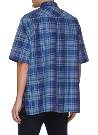 Back View - Click To Enlarge - ACNE STUDIOS - Chest Pocket Short Sleeve Check Shirt