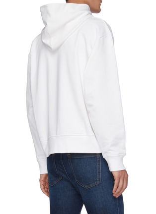 Back View - Click To Enlarge - ACNE STUDIOS - Record Graphic Print Organic Cotton Hoodie