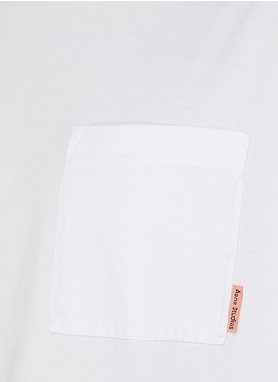 - ACNE STUDIOS - Pink Label Pocket Cotton T-shirt