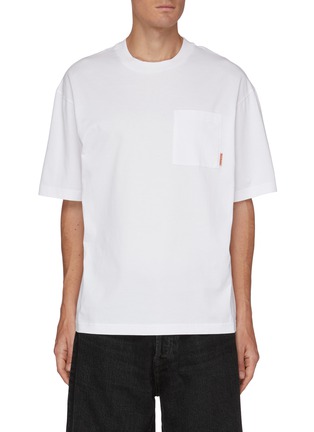 Main View - Click To Enlarge - ACNE STUDIOS - Pink Label Pocket Cotton T-shirt