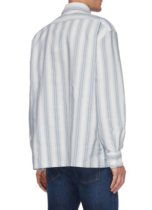 Back View - Click To Enlarge - ACNE STUDIOS - Vertical Stripe Shirt