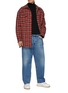 Figure View - Click To Enlarge - ACNE STUDIOS - Belted High Rise Whiskered Denim Jeans