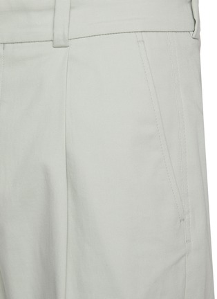  - ACNE STUDIOS - Roll Cuff Front Pleat Crop Cotton Blend Pants