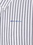 ACNE STUDIOS - Striped logo print shirt