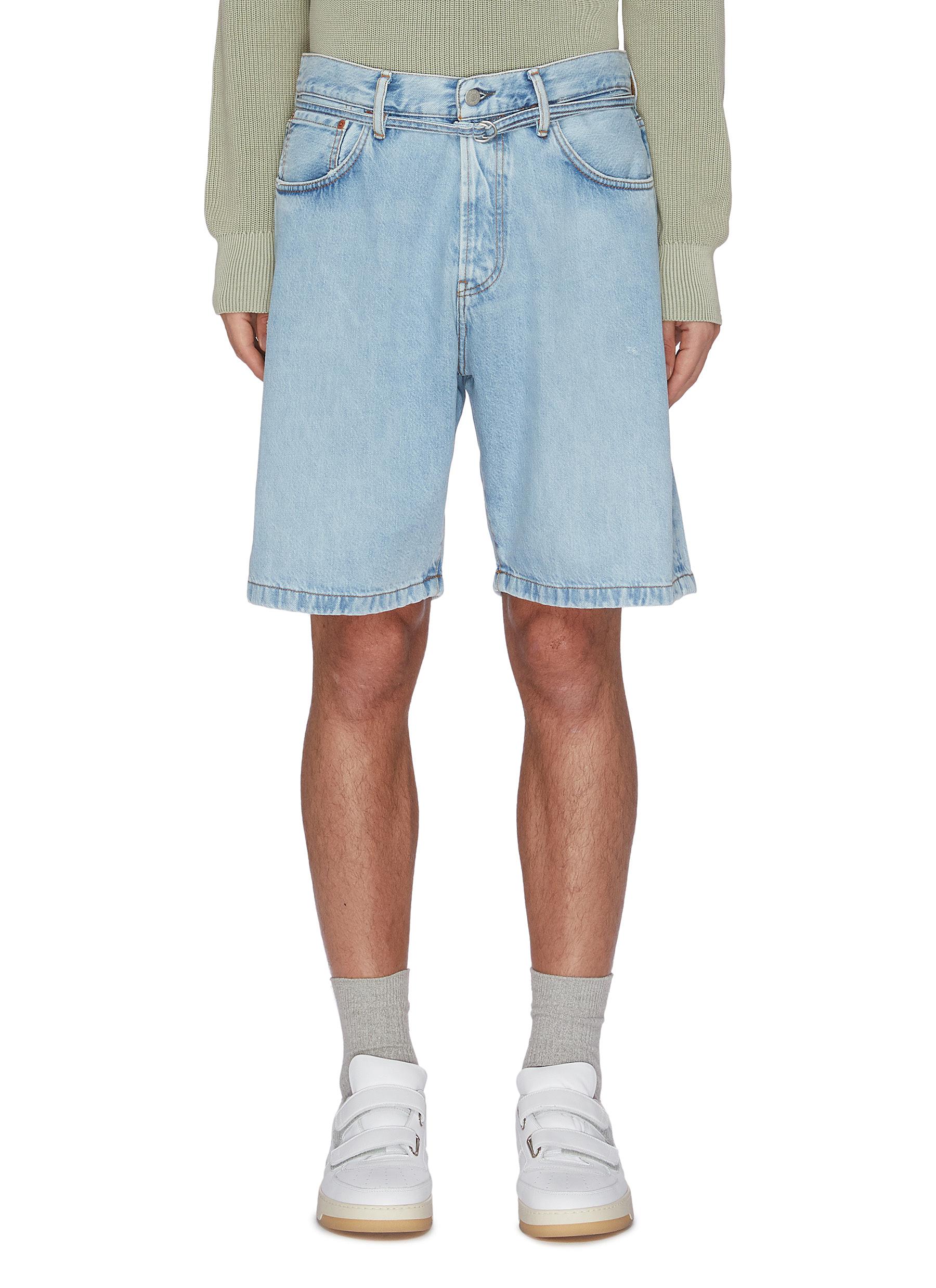 acne studios denim shorts