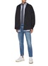 Figure View - Click To Enlarge - ACNE STUDIOS - Mid Rise Crop Whiskered Denim Jeans
