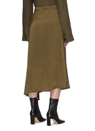Back View - Click To Enlarge - JIL SANDER - Asymmetric Hem Midi Skirt