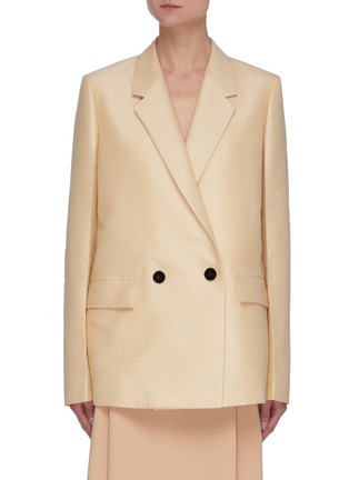 Main View - Click To Enlarge - JIL SANDER - Straight cut double-breasted blazer