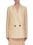 Main View - Click To Enlarge - JIL SANDER - Straight cut double-breasted blazer