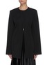 Main View - Click To Enlarge - JIL SANDER - Round neck tailored jacket