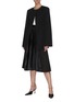 Figure View - Click To Enlarge - JIL SANDER - Round neck tailored jacket