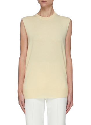 Main View - Click To Enlarge - JIL SANDER - Sleeveless cashmere top