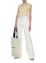 Figure View - Click To Enlarge - JIL SANDER - Sleeveless cashmere top