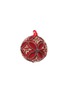 Main View - Click To Enlarge - SHISHI - Glitter Snowflake Glass Ball Ornament – Red